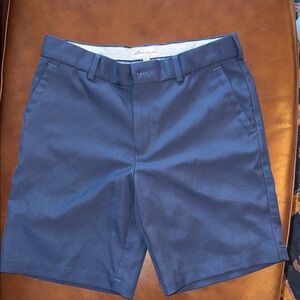 Peter Millar Blue Flat Front Men's Shorts